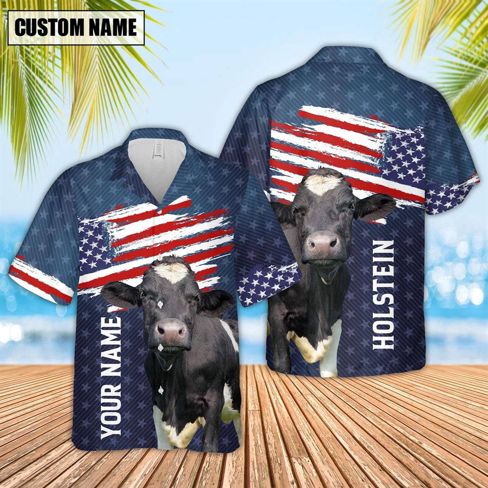 Farm Hawaiian Shirt Custom Name Holstein Us Flag Pattern 3D Hawaiian Shirt Animal Hawaiian Shirt 2 mev8bh.jpg