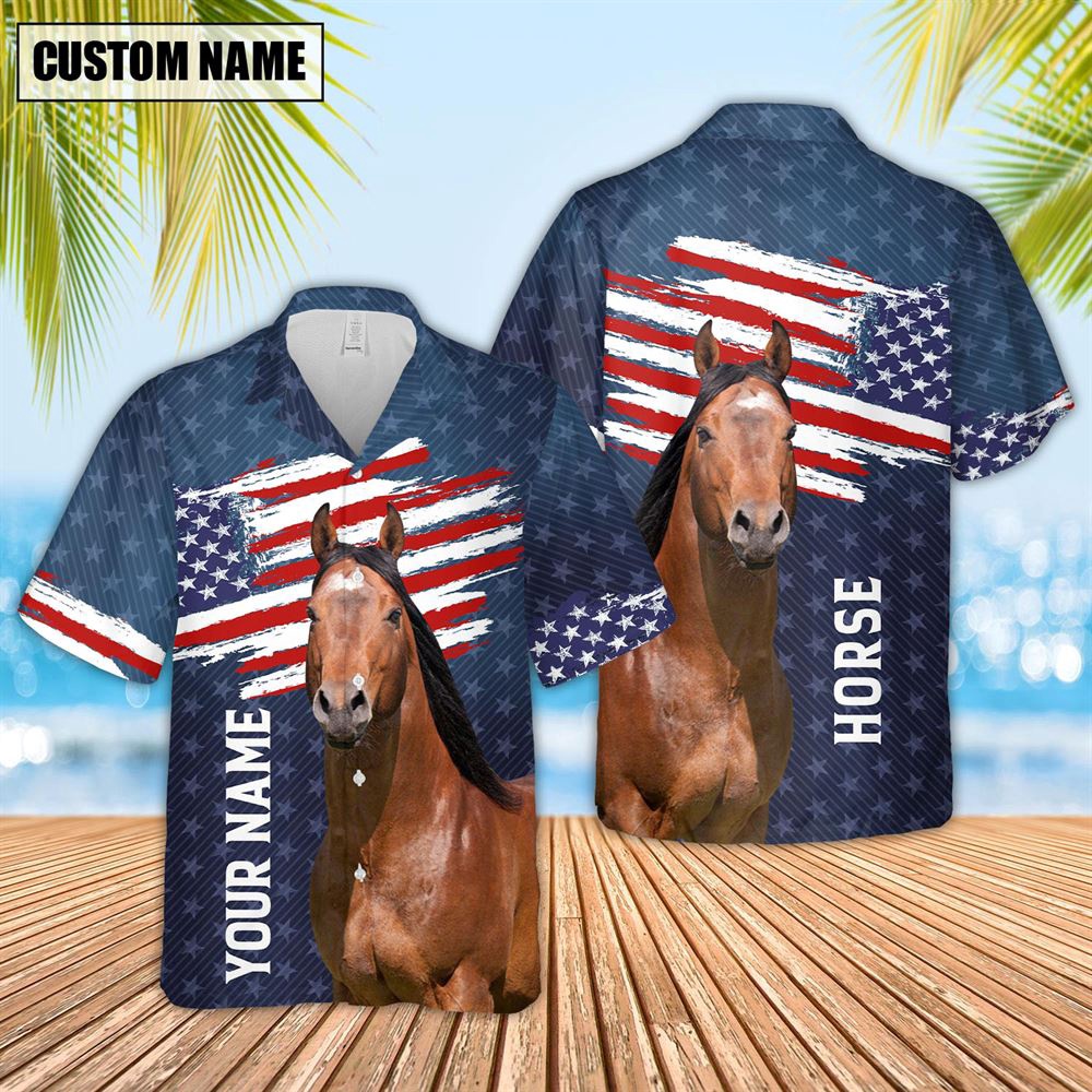 Farm Hawaiian Shirt Custom Name Horse Us Flag Pattern 3D Hawaiian Shirt Animal Hawaiian Shirt 2 htdftd.jpg Farm Hawaiian Shirt Custom Name Horse Us Flag Pattern 3D Hawaiian Shirt Animal Hawaiian Shirt 2 htdftd.jpg