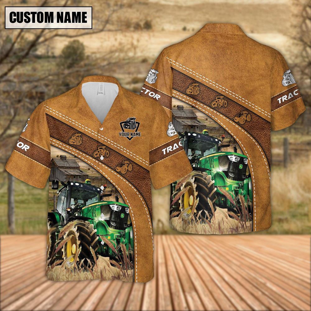 Farm Hawaiian Shirt Custom Name Tractor Leather Pattern Hawaiian Shirt For Men And Women Animal Hawaiian Shirt 2 kz55ar.jpg Farm Hawaiian Shirt Custom Name Tractor Leather Pattern Hawaiian Shirt For Men And Women Animal Hawaiian Shirt 2 kz55ar.jpg