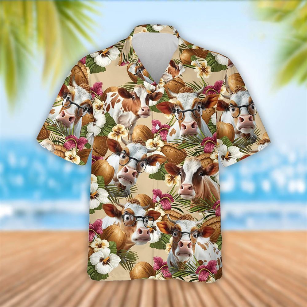 Farm Hawaiian Shirt Dexter Cattle Coconut Tropical Flowers Hawaiian Shirt Summer Gift Animal Hawaiian Shirt 1 bwiaxe.jpg