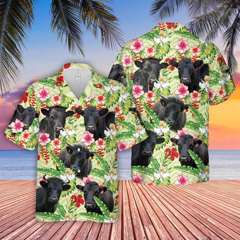 Farm Hawaiian Shirt Dexter Hibicus Floral 3D Hawaiian Shirt Animal Hawaiian Shirt 1 h0tcwj.jpg