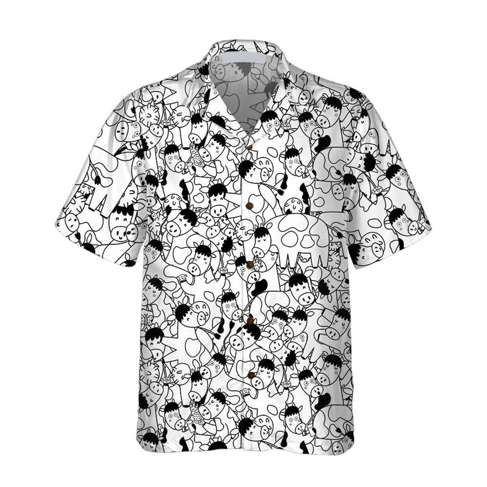 Farm Hawaiian Shirt Funny Cow Doodle Pattern All Printed 3D Hawaiian Shirt Animal Hawaiian Shirt 1 zt51dt.jpg Farm Hawaiian Shirt Funny Cow Doodle Pattern All Printed 3D Hawaiian Shirt Animal Hawaiian Shirt 1 zt51dt.jpg