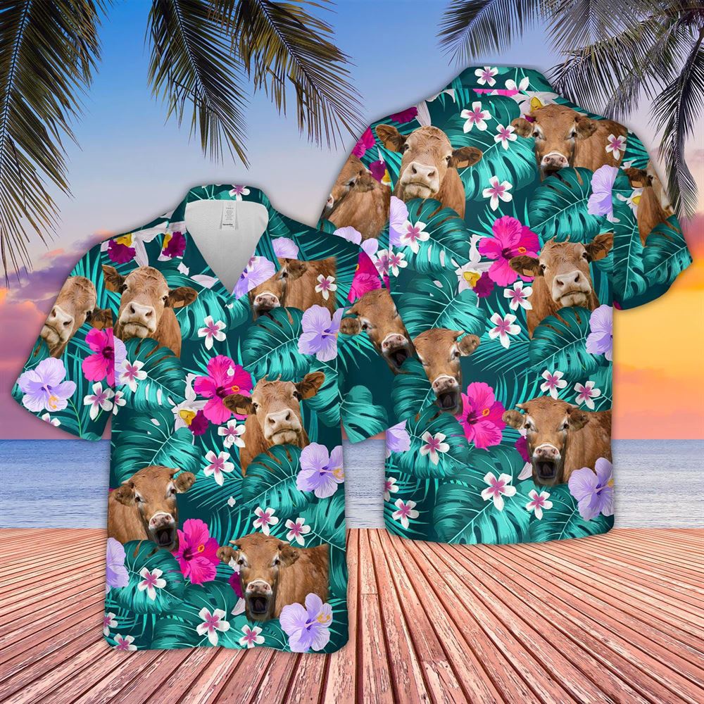 Farm Hawaiian Shirt Gelbvieh Cattle Tropical Style 3D Hawaiian Shirt Animal Hawaiian Shirt 1 oeuiqw.jpg Farm Hawaiian Shirt Gelbvieh Cattle Tropical Style 3D Hawaiian Shirt Animal Hawaiian Shirt 1 oeuiqw.jpg