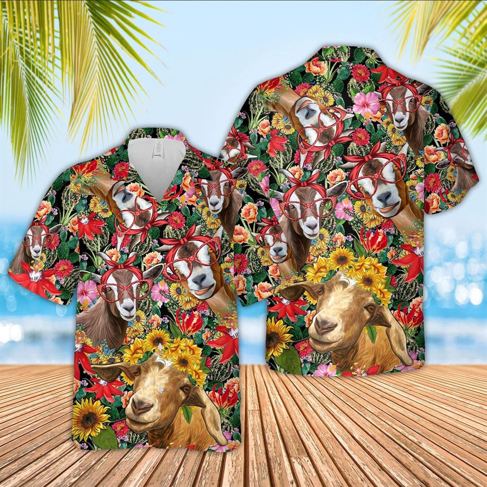 Farm Hawaiian Shirt Goat And Flower Drawing Hawaiian Shirt Animal Hawaiian Shirt 1 gsja36.jpg