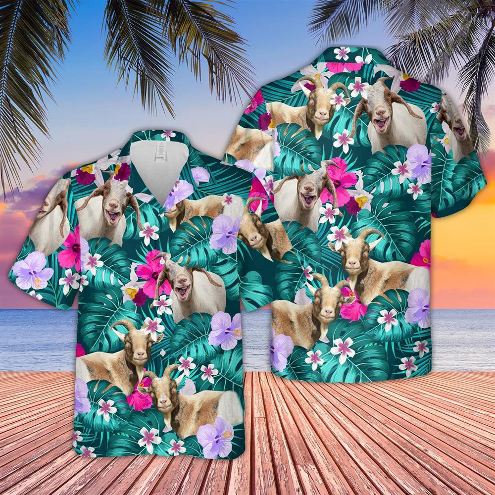 Farm Hawaiian Shirt Goat Tropical Style 3D Hawaiian Shirt Animal Hawaiian Shirt 1 ixat35.jpg Farm Hawaiian Shirt Goat Tropical Style 3D Hawaiian Shirt Animal Hawaiian Shirt 1 ixat35.jpg