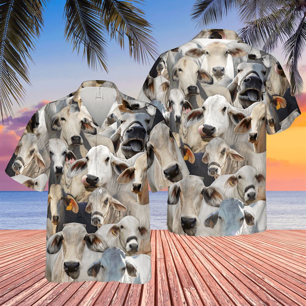 Farm Hawaiian Shirt Herd Of Brahman Cattles All Over Printed 3D Hawaiian Shirt Animal Hawaiian Shirt 1 sozfsw.jpg