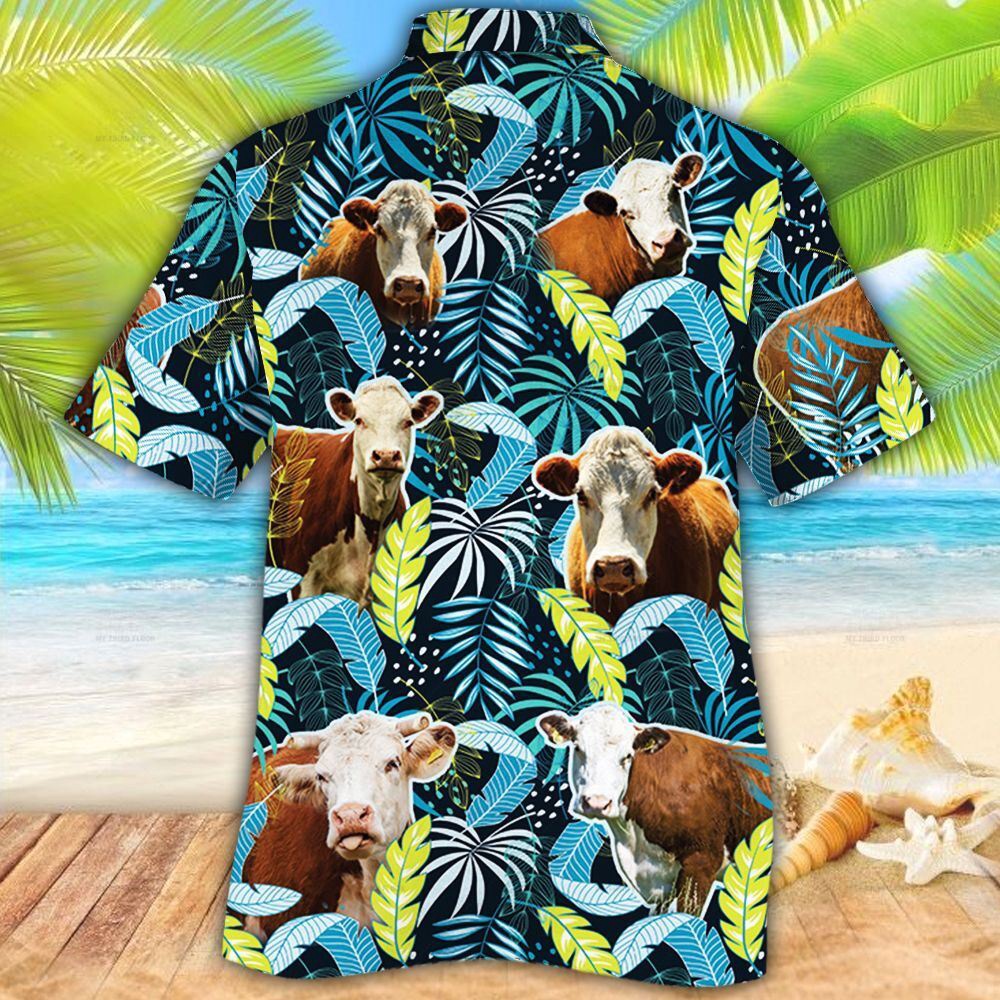 Farm Hawaiian Shirt Herefold Cattle Jungle Leaves All Over Printed 3D Hawaiian Shirt Animal Hawaiian Shirt 2 fxbx5w.jpg Farm Hawaiian Shirt Herefold Cattle Jungle Leaves All Over Printed 3D Hawaiian Shirt Animal Hawaiian Shirt 2 fxbx5w.jpg
