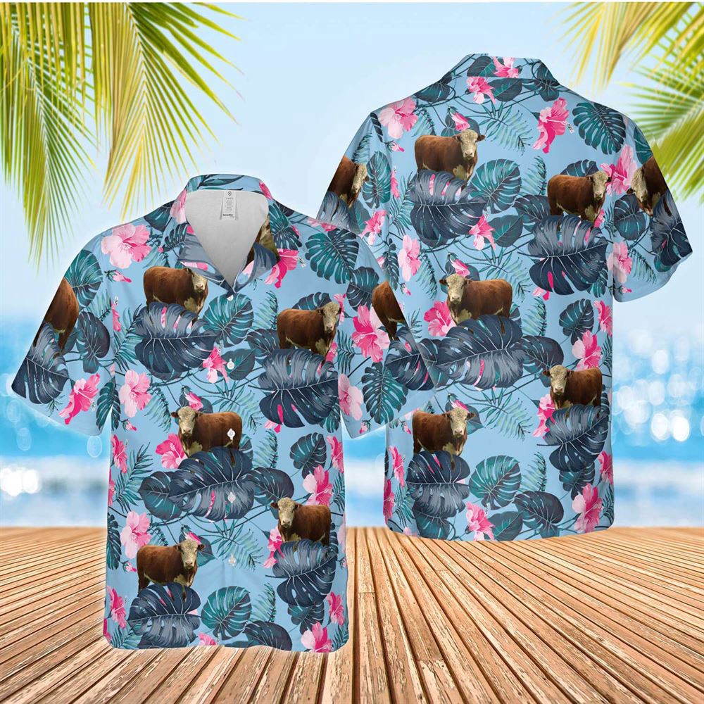 Farm Hawaiian Shirt Hereford Blue Hibiscus Hawaiian Shirt Animal Hawaiian Shirt 1 cckh5m.jpg Farm Hawaiian Shirt Hereford Blue Hibiscus Hawaiian Shirt Animal Hawaiian Shirt 1 cckh5m.jpg
