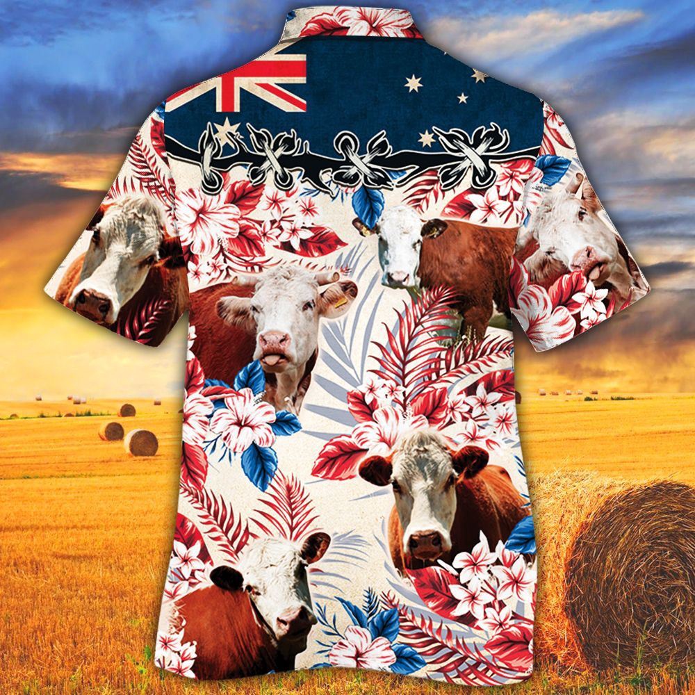 Farm Hawaiian Shirt Hereford Cattle Australian Flag Hawaiian Flowers All Over Printed 3D Hawaiian Shirt Animal Hawaiian Shirt 2 qwrsry.jpg Farm Hawaiian Shirt Hereford Cattle Australian Flag Hawaiian Flowers All Over Printed 3D Hawaiian Shirt Animal Hawaiian Shirt 2 qwrsry.jpg