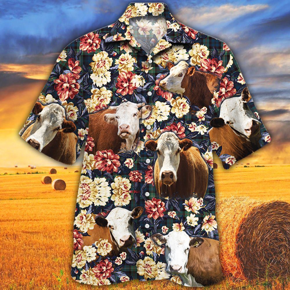 Farm Hawaiian Shirt Hereford Cattle Green Plaid Pattern All Over Printed 3D Hawaiian Shirt Animal Hawaiian Shirt 1 cndmym.jpg Farm Hawaiian Shirt Hereford Cattle Green Plaid Pattern All Over Printed 3D Hawaiian Shirt Animal Hawaiian Shirt 1 cndmym.jpg