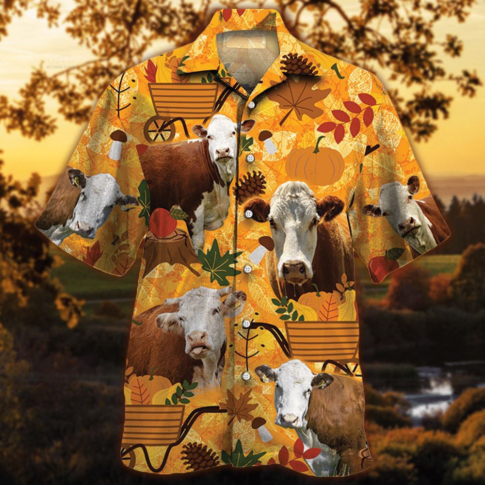 Farm Hawaiian Shirt Hereford Cattle Nature Autumn Pumpkin All Over Printed 3D Hawaiian Shirt Animal Hawaiian Shirt 1 kwri7s.jpg Farm Hawaiian Shirt Hereford Cattle Nature Autumn Pumpkin All Over Printed 3D Hawaiian Shirt Animal Hawaiian Shirt 1 kwri7s.jpg