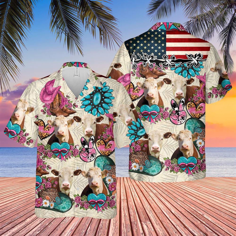 Farm Hawaiian Shirt Hereford Happiness Flowers 3D Hawaiian Shirt Animal Hawaiian Shirt 1 tjgucf.jpg Farm Hawaiian Shirt Hereford Happiness Flowers 3D Hawaiian Shirt Animal Hawaiian Shirt 1 tjgucf.jpg