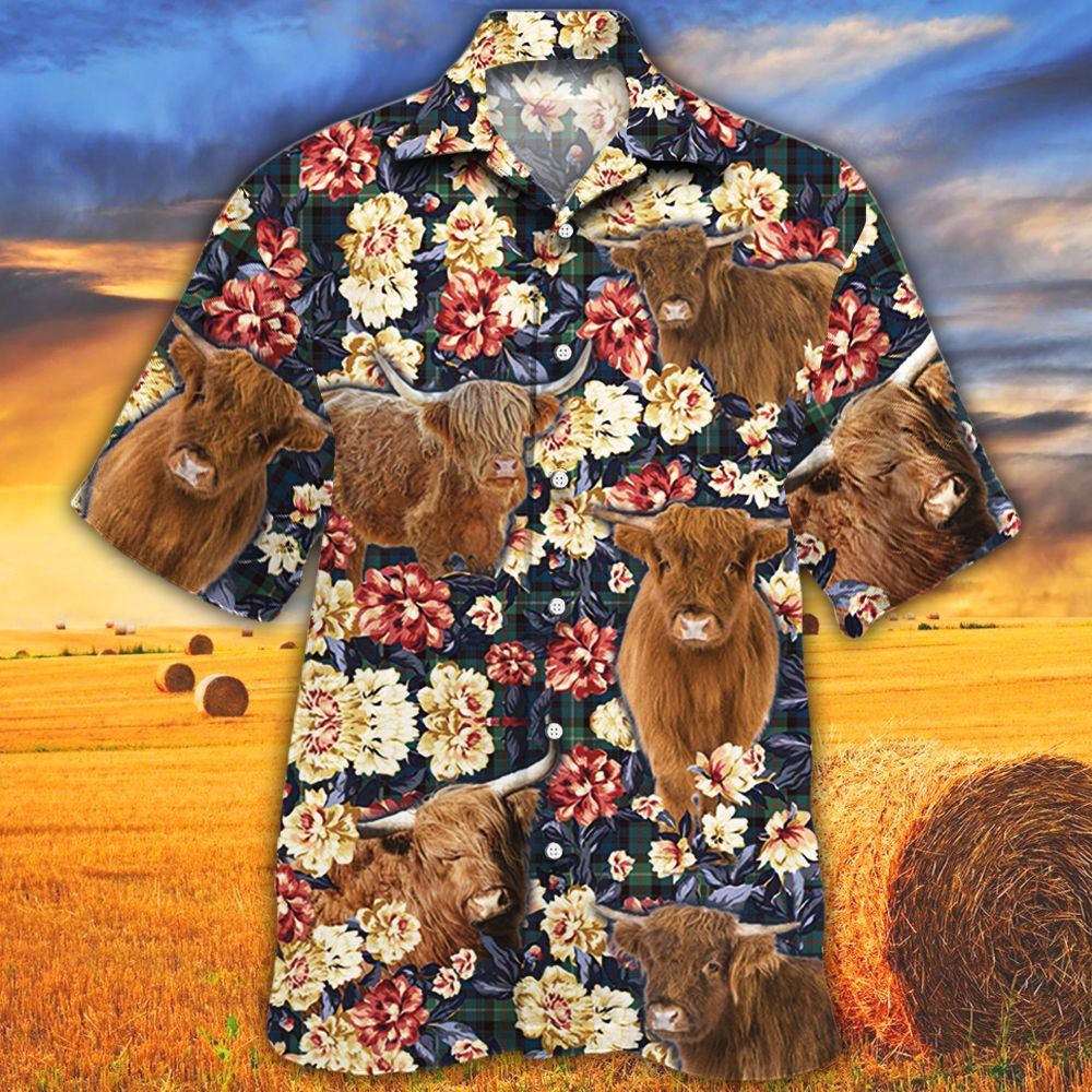 Farm Hawaiian Shirt Highland Cattle Green Plaid Pattern All Over Printed 3D Hawaiian Shirt Animal Hawaiian Shirt 1 du32lv.jpg Farm Hawaiian Shirt Highland Cattle Green Plaid Pattern All Over Printed 3D Hawaiian Shirt Animal Hawaiian Shirt 1 du32lv.jpg