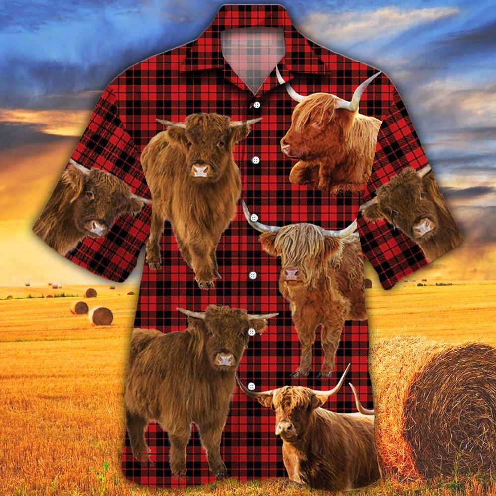 Farm Hawaiian Shirt Highland Cattle Red Tartan Pattern All Over Printed 3D Hawaiian Shirt Animal Hawaiian Shirt 1 dxvvlt.jpg Farm Hawaiian Shirt Highland Cattle Red Tartan Pattern All Over Printed 3D Hawaiian Shirt Animal Hawaiian Shirt 1 dxvvlt.jpg