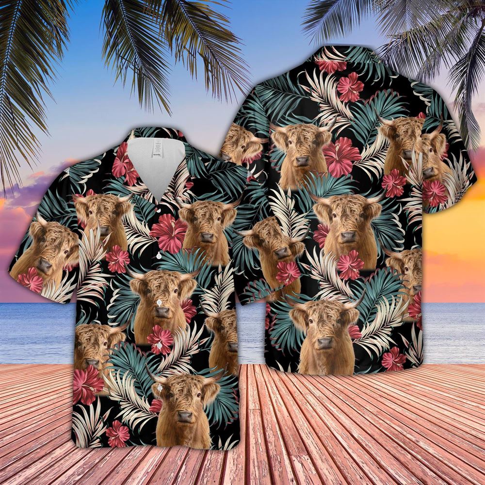 Farm Hawaiian Shirt Highland Dark Red Flowers Pattern Hawaiian Shirt Animal Hawaiian Shirt 1 lbitdx.jpg Farm Hawaiian Shirt Highland Dark Red Flowers Pattern Hawaiian Shirt Animal Hawaiian Shirt 1 lbitdx.jpg