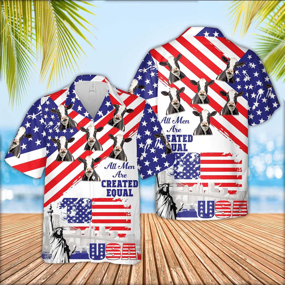 Farm Hawaiian Shirt Holstein Are Men Are Created Equal 3D Hawaiian Shirt Animal Hawaiian Shirt 1 hijguk.jpg Farm Hawaiian Shirt Holstein Are Men Are Created Equal 3D Hawaiian Shirt Animal Hawaiian Shirt 1 hijguk.jpg