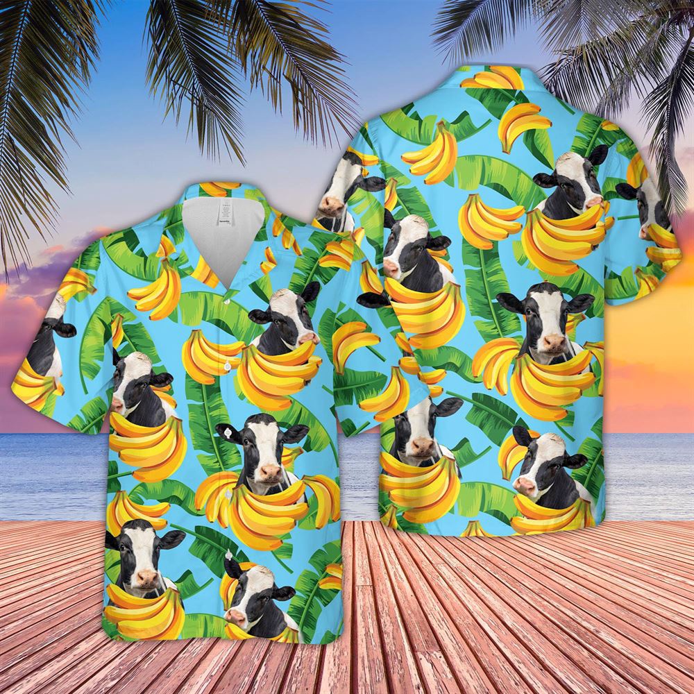 Farm Hawaiian Shirt Holstein Banana Pattern 3D Hawaiian Shirt Animal Hawaiian Shirt 1 rb2rok.jpg Farm Hawaiian Shirt Holstein Banana Pattern 3D Hawaiian Shirt Animal Hawaiian Shirt 1 rb2rok.jpg