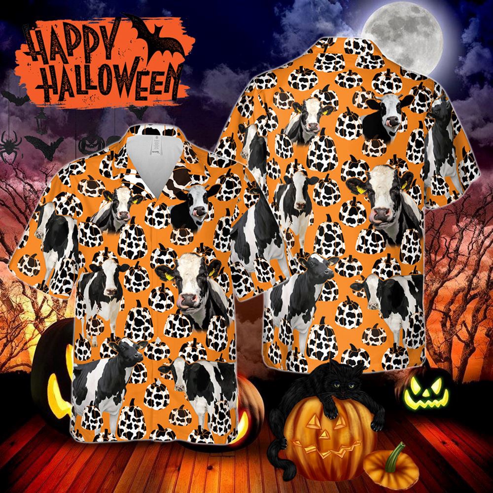 Farm Hawaiian Shirt Holstein Cattle Pumpkin All Printed 3D Hawaiian Shirt For Men And Women Animal Hawaiian Shirt 1 yh35bg.jpg Farm Hawaiian Shirt Holstein Cattle Pumpkin All Printed 3D Hawaiian Shirt For Men And Women Animal Hawaiian Shirt 1 yh35bg.jpg