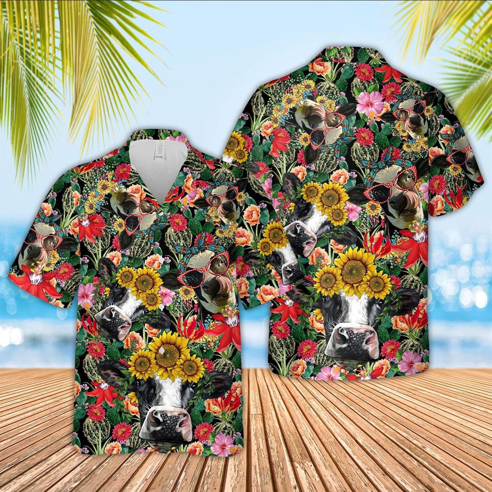 Farm Hawaiian Shirt Holstein Cow And Flower Drawing Hawaiian Shirt Animal Hawaiian Shirt 1 wkszmt.jpg Farm Hawaiian Shirt Holstein Cow And Flower Drawing Hawaiian Shirt Animal Hawaiian Shirt 1 wkszmt.jpg