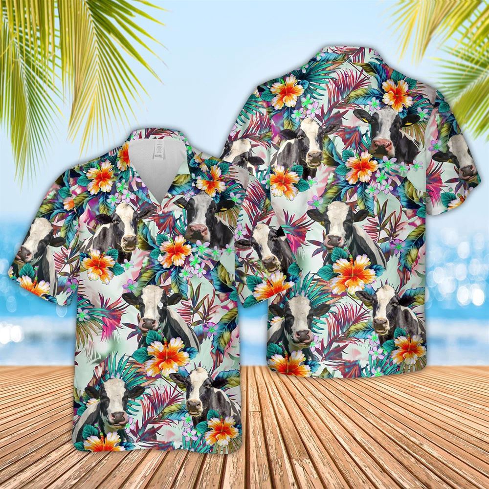 Farm Hawaiian Shirt Holstein Cows With Flowers 3D Hawaiian Shirt Animal Hawaiian Shirt 1 xnjqdf.jpg Farm Hawaiian Shirt Holstein Cows With Flowers 3D Hawaiian Shirt Animal Hawaiian Shirt 1 xnjqdf.jpg
