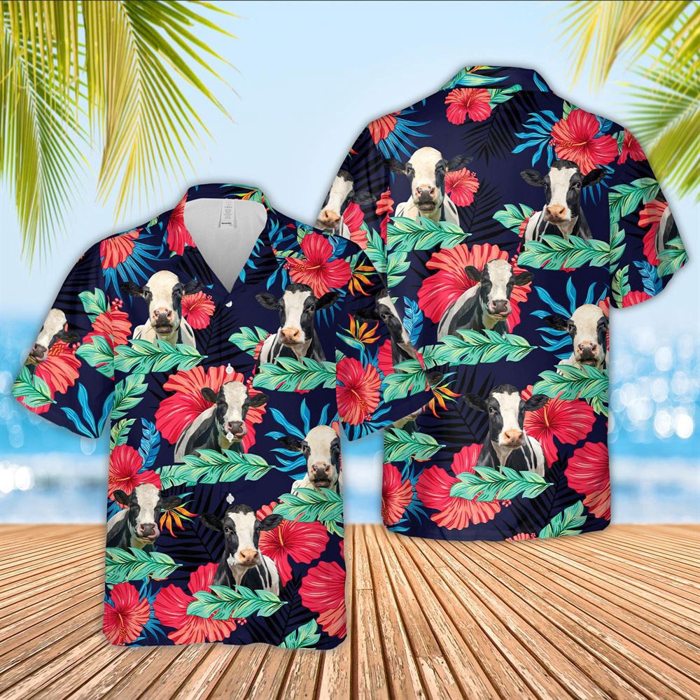 Farm Hawaiian Shirt Holstein Face Tropical Pattern 3D Hawaiian Shirt Animal Hawaiian Shirt 1 jcsmpw.jpg Farm Hawaiian Shirt Holstein Face Tropical Pattern 3D Hawaiian Shirt Animal Hawaiian Shirt 1 jcsmpw.jpg
