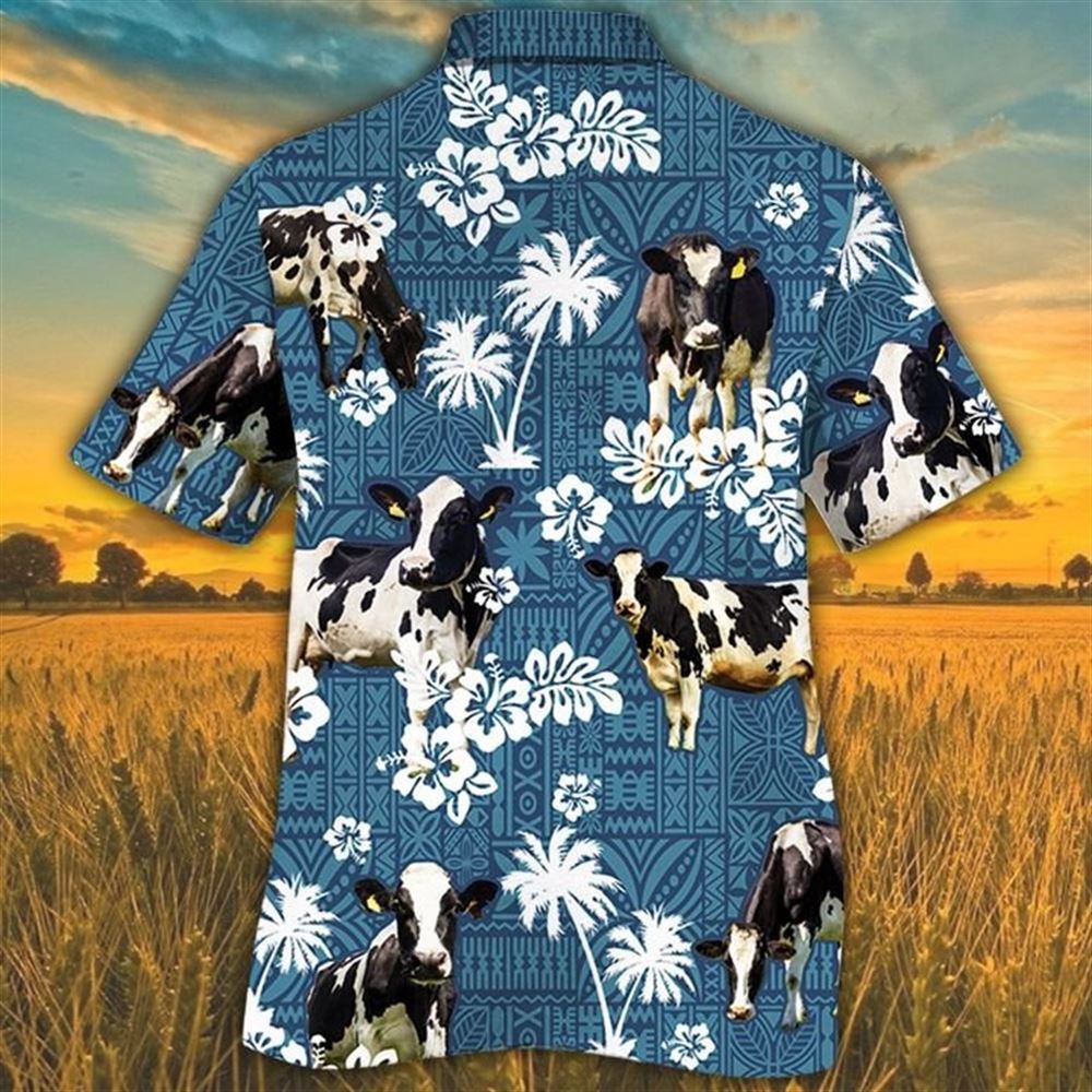 Farm Hawaiian Shirt Holstein Friesian Cattle Blue Tribal All Over Printed 3D Hawaiian Shirt Animal Hawaiian Shirt 2 spfl2d.jpg Farm Hawaiian Shirt Holstein Friesian Cattle Blue Tribal All Over Printed 3D Hawaiian Shirt Animal Hawaiian Shirt 2 spfl2d.jpg