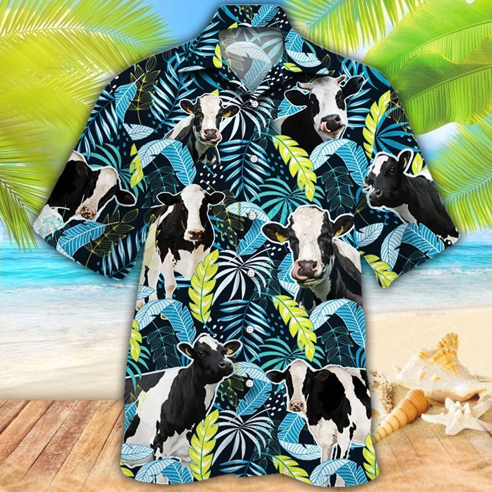 Farm Hawaiian Shirt Holstein Friesian Cattle Jungle Leaves All Over Printed 3D Hawaiian Shirt Animal Hawaiian Shirt 1 h34z2p.jpg Farm Hawaiian Shirt Holstein Friesian Cattle Jungle Leaves All Over Printed 3D Hawaiian Shirt Animal Hawaiian Shirt 1 h34z2p.jpg