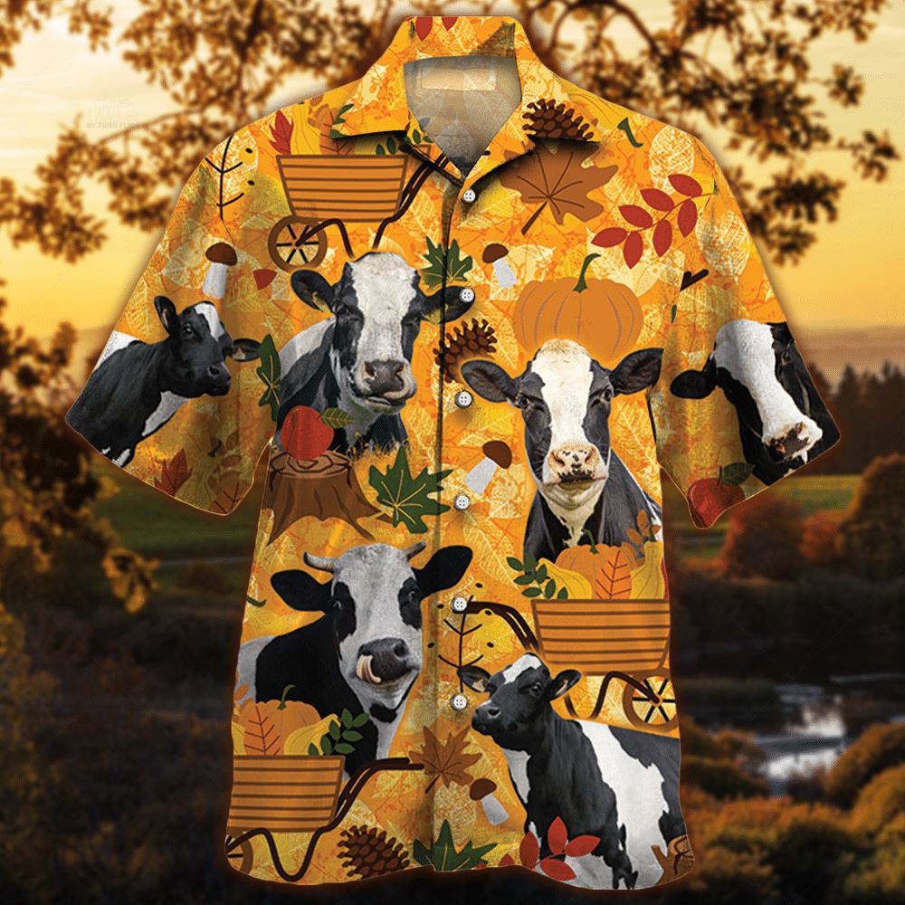 Farm Hawaiian Shirt Holstein Friesian Cattle Nature Autumn Pumpkin All Over Printed 3D Hawaiian Shirt Animal Hawaiian Shirt 1 s3ockw.jpg Farm Hawaiian Shirt Holstein Friesian Cattle Nature Autumn Pumpkin All Over Printed 3D Hawaiian Shirt Animal Hawaiian Shirt 1 s3ockw.jpg