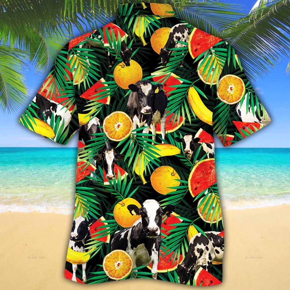 Farm Hawaiian Shirt Holstein Friesian Cattle Tropical Fruits All Over Printed 3D Hawaiian Shirt Animal Hawaiian Shirt 2 kqa74t.jpg