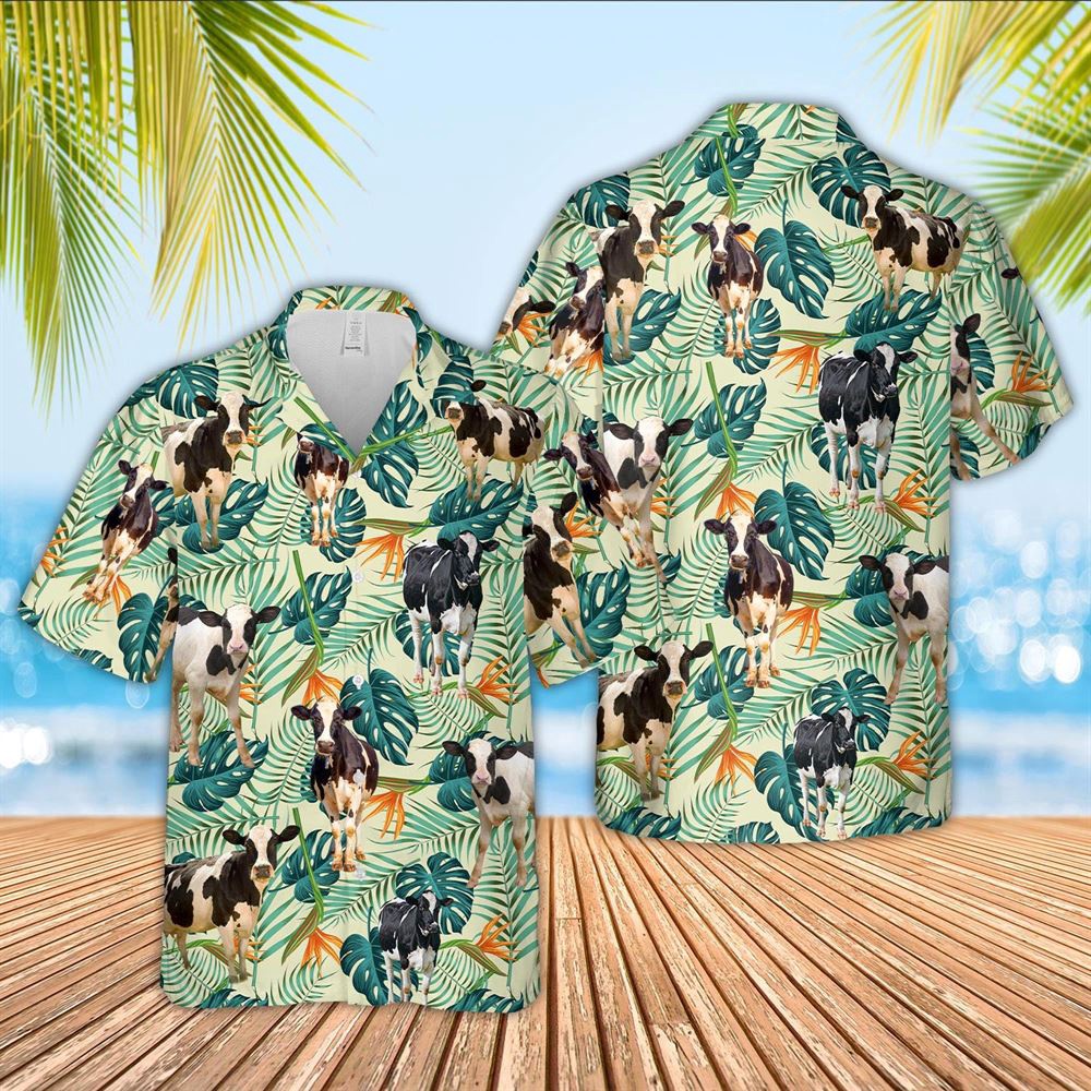 Farm Hawaiian Shirt Holstein Green Pattern 3D Hawaiian Shirt Animal Hawaiian Shirt 1 yr9jrh.jpg Farm Hawaiian Shirt Holstein Green Pattern 3D Hawaiian Shirt Animal Hawaiian Shirt 1 yr9jrh.jpg