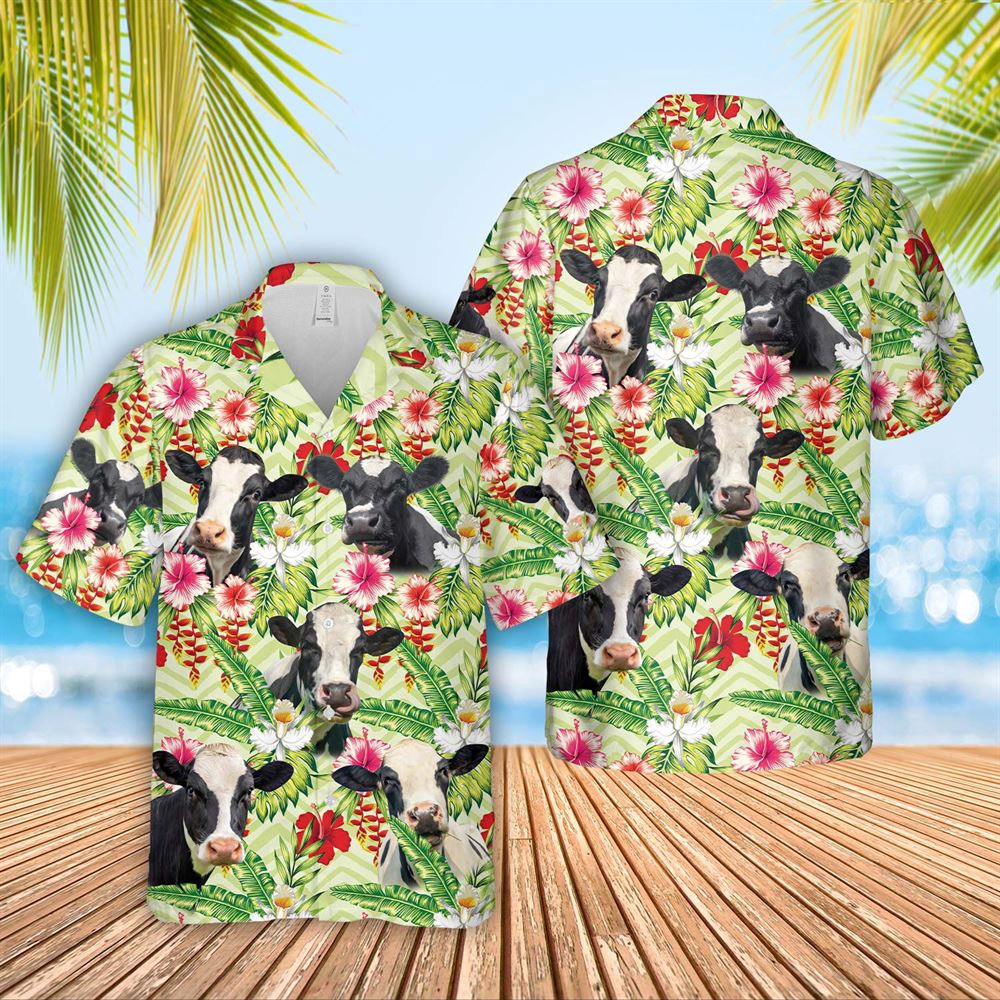 Farm Hawaiian Shirt Holstein Hibicus Floral 3D Hawaiian Shirt Animal Hawaiian Shirt 1 awia3b.jpg Farm Hawaiian Shirt Holstein Hibicus Floral 3D Hawaiian Shirt Animal Hawaiian Shirt 1 awia3b.jpg