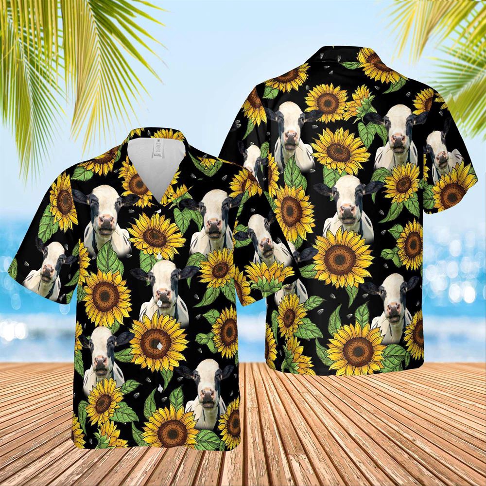 Farm Hawaiian Shirt Holstein Sunflower Hawaiian Shirt 2023 Animal Hawaiian Shirt 1 ovpoya.jpg