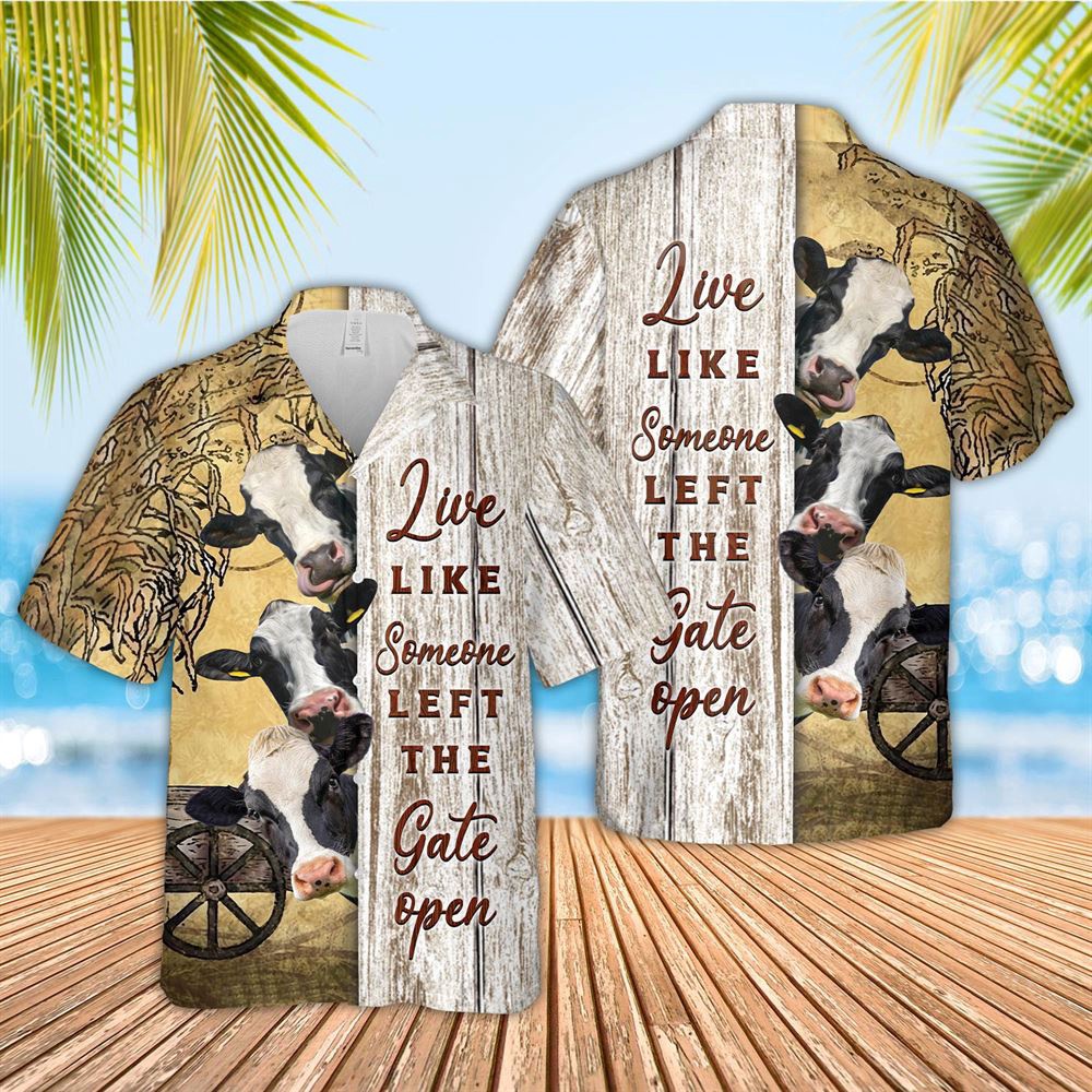 Farm Hawaiian Shirt Holstein Woods Pattern Hawaiian Shirt Animal Hawaiian Shirt 1 ftdee5.jpg