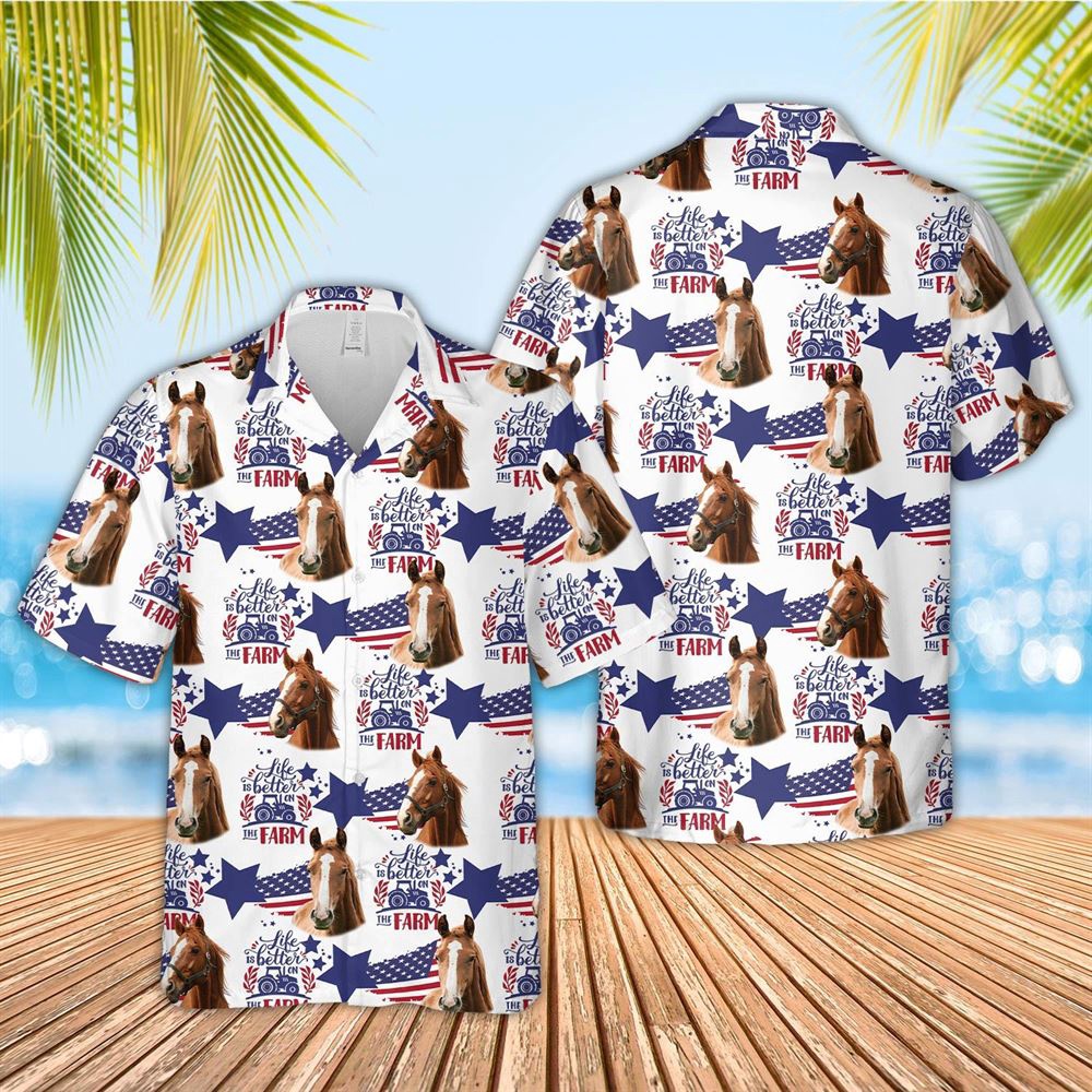 Farm Hawaiian Shirt Horse American Flag Pattern Hawaiian Shirt Animal Hawaiian Shirt 1 x3xs00.jpg Farm Hawaiian Shirt Horse American Flag Pattern Hawaiian Shirt Animal Hawaiian Shirt 1 x3xs00.jpg