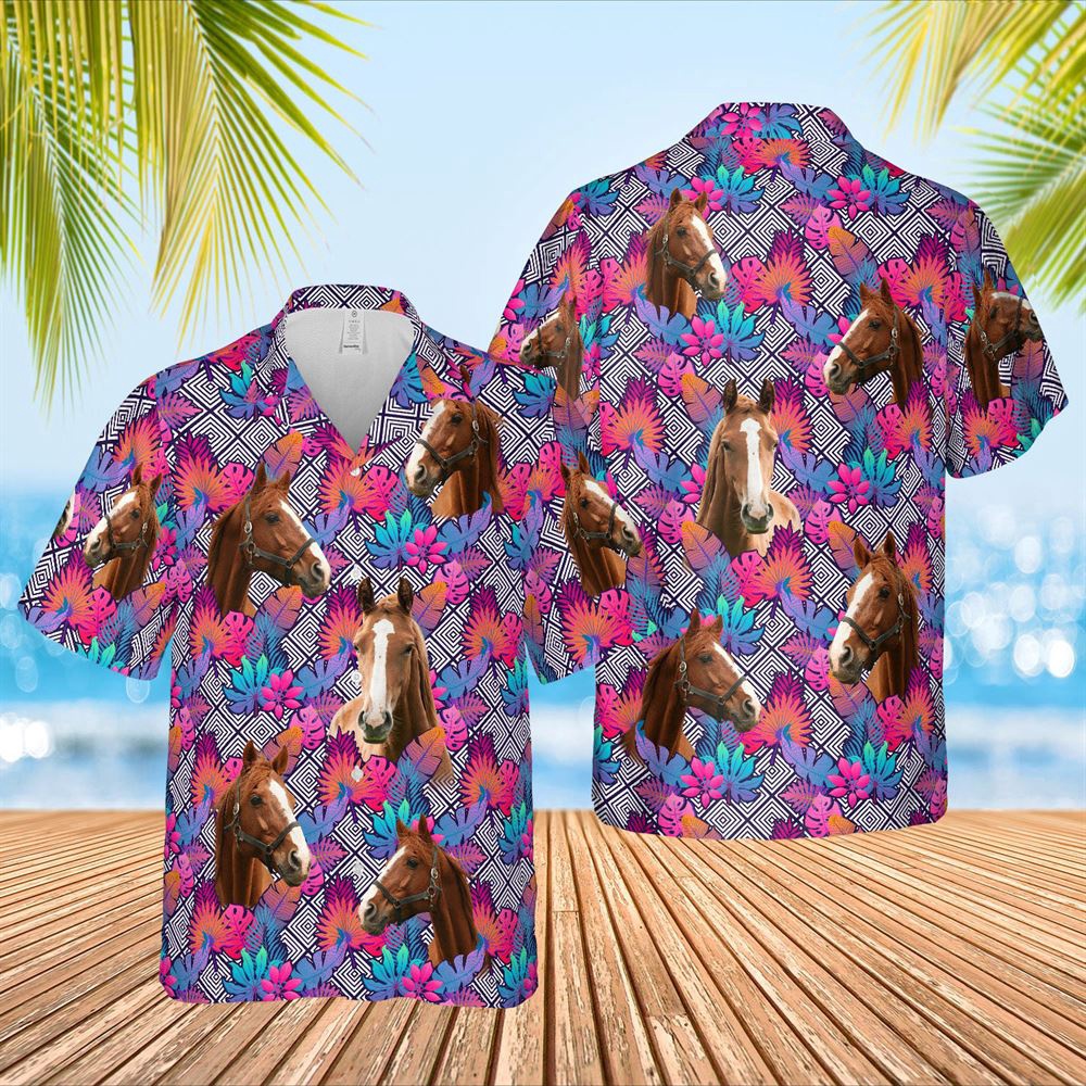 Farm Hawaiian Shirt Horse Face Leaf Pattern 3D Hawaiian Shirt Animal Hawaiian Shirt 1 qhxiyu.jpg Farm Hawaiian Shirt Horse Face Leaf Pattern 3D Hawaiian Shirt Animal Hawaiian Shirt 1 qhxiyu.jpg