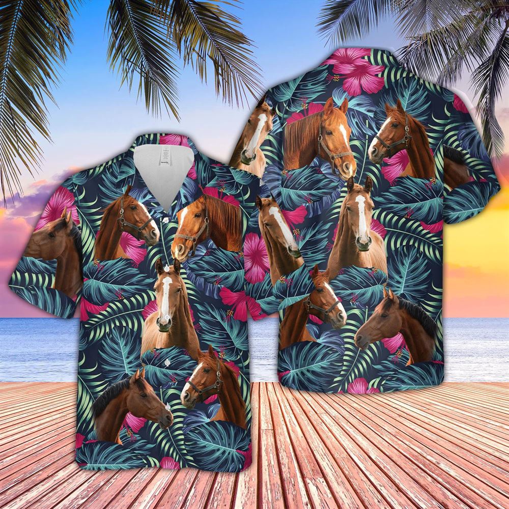 Farm Hawaiian Shirt Horse Floral Tropical Leaves Pattern Hawaiian Shirt Animal Hawaiian Shirt 1 grqmo5.jpg Farm Hawaiian Shirt Horse Floral Tropical Leaves Pattern Hawaiian Shirt Animal Hawaiian Shirt 1 grqmo5.jpg