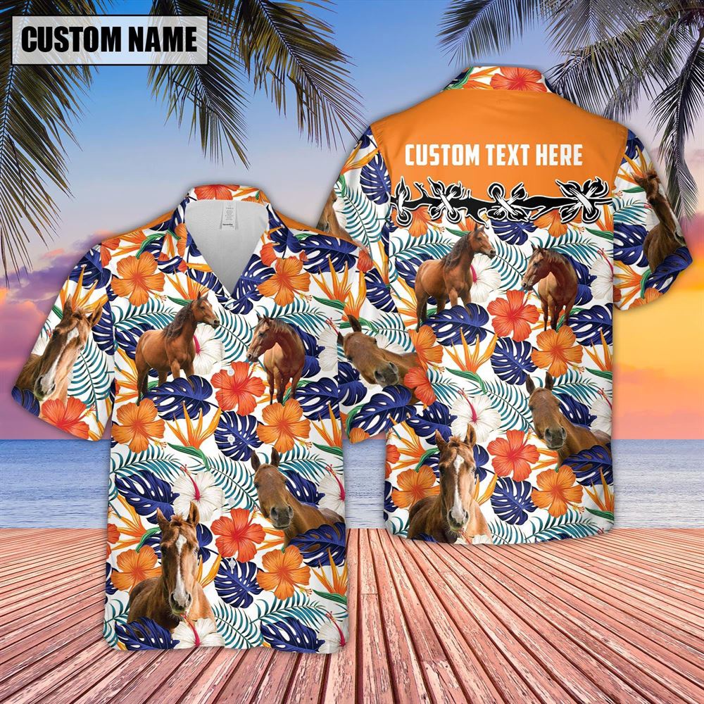 Farm Hawaiian Shirt Horse Hibiscus Blue Floral Custom Name 3D Hawaiian Shirt Animal Hawaiian Shirt 2 jm9l9a.jpg