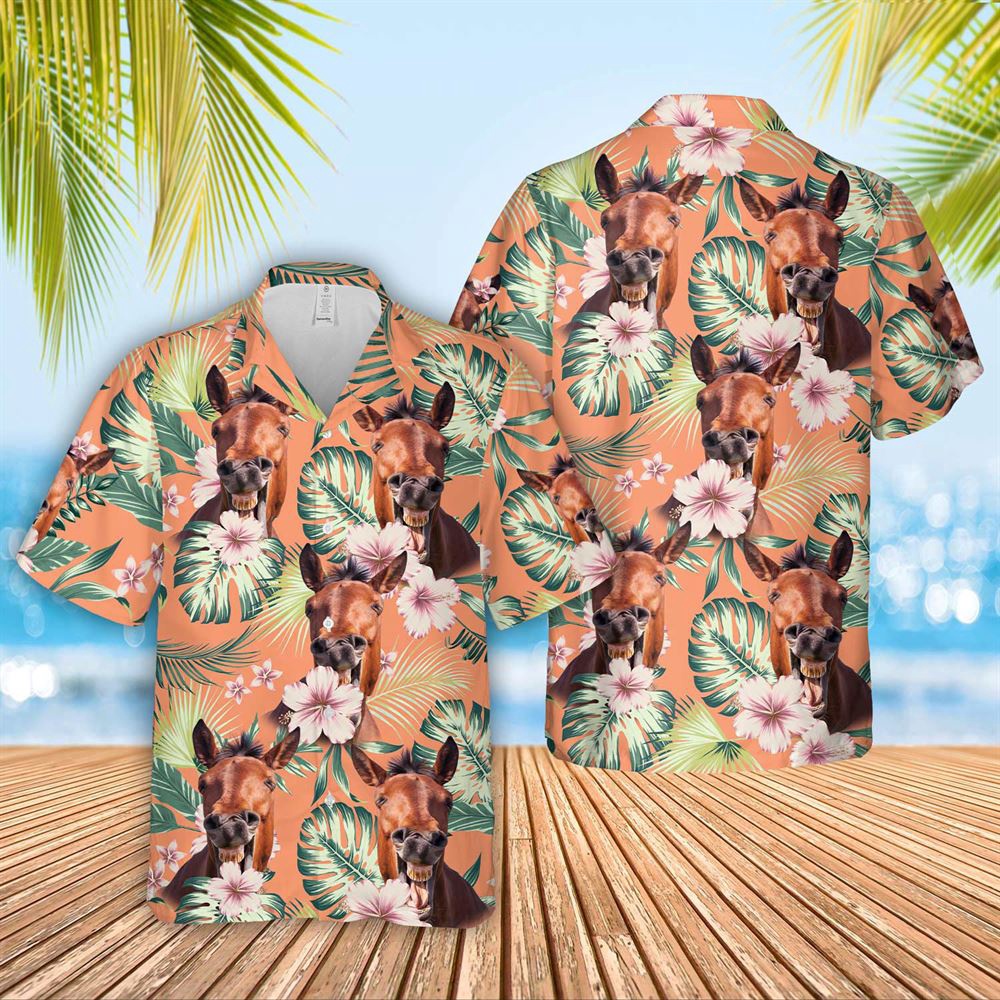 Farm Hawaiian Shirt Horse Summer Happiness Floral Farm 3D Hawaiian Shirt Animal Hawaiian Shirt 1 kpjozz.jpg