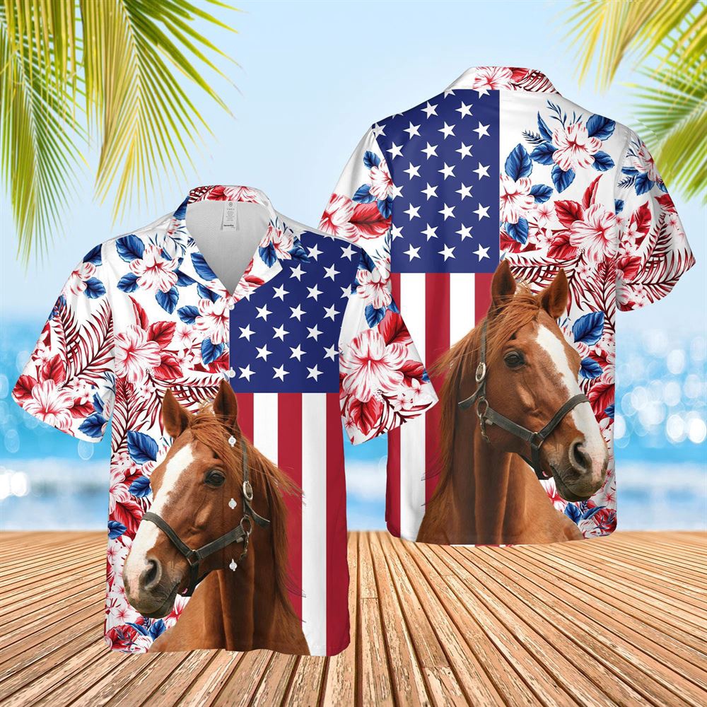 Farm Hawaiian Shirt Horse Us Flag Flower 3D Hawaiian Shirt Animal Hawaiian Shirt 1 gpnja9.jpg Farm Hawaiian Shirt Horse Us Flag Flower 3D Hawaiian Shirt Animal Hawaiian Shirt 1 gpnja9.jpg