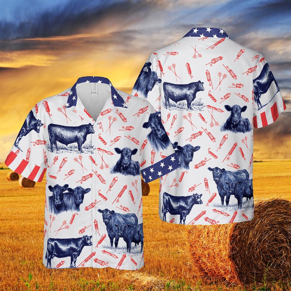 Farm Hawaiian Shirt Independence Day Fire Cracker Black Angus Pattern All Printed 3D Hawaiian Shirt For Men And Women Animal Hawaiian Shirt 1 jlul56.jpg