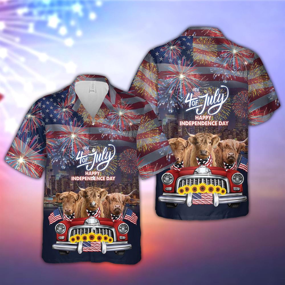 Farm Hawaiian Shirt Independence Day Highland Cattle 3D Hawaiian Shirt Summer Gift Animal Hawaiian Shirt 1 ev9hoh.jpg