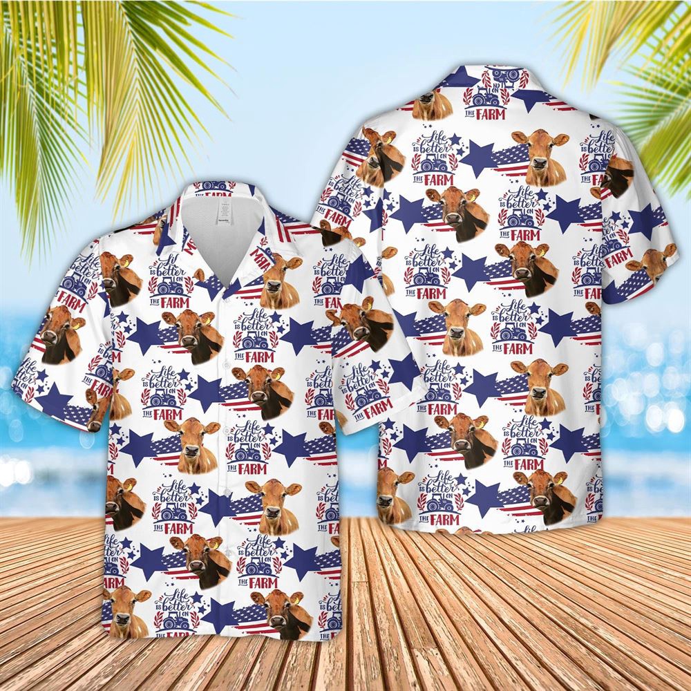 Farm Hawaiian Shirt Jersey American Flag Pattern Hawaiian Shirt Animal Hawaiian Shirt 1 atq1vr.jpg Farm Hawaiian Shirt Jersey American Flag Pattern Hawaiian Shirt Animal Hawaiian Shirt 1 atq1vr.jpg