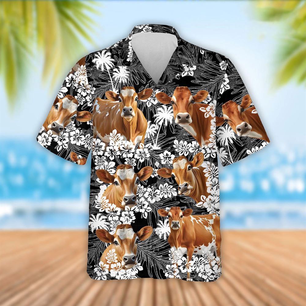 Farm Hawaiian Shirt Jersey Cattle Palm Tree Pattern Hawaiian Shirt Summer Gift Animal Hawaiian Shirt 1 aj1grh.jpg
