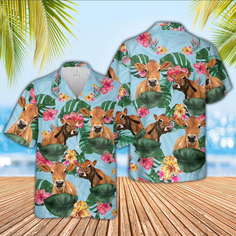Farm Hawaiian Shirt Jersey Flower Pattern 3D Hawaiian Shirt Animal Hawaiian Shirt 1 wysw46.jpg Farm Hawaiian Shirt Jersey Flower Pattern 3D Hawaiian Shirt Animal Hawaiian Shirt 1 wysw46.jpg