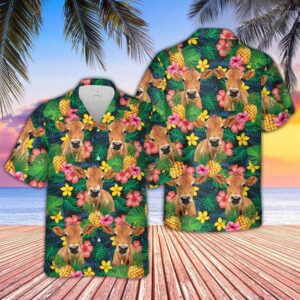 Farm Hawaiian Shirt, Jersey Summer Pattern…