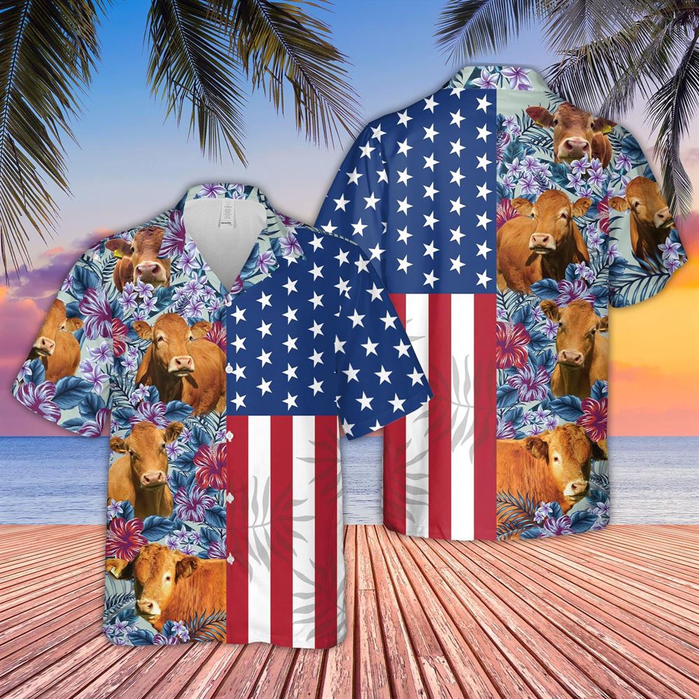 Farm Hawaiian Shirt Limousin Flower Pattern American 3D Hawaiian Shirt Animal Hawaiian Shirt 1 vq5rhl.jpg Farm Hawaiian Shirt Limousin Flower Pattern American 3D Hawaiian Shirt Animal Hawaiian Shirt 1 vq5rhl.jpg