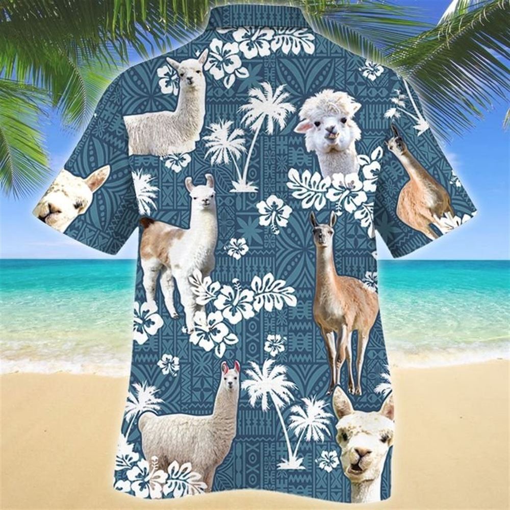 Farm Hawaiian Shirt Llama Blue Tribal All Over Printed 3D Hawaiian Shirt Animal Hawaiian Shirt 2 he1kvm.jpg Farm Hawaiian Shirt Llama Blue Tribal All Over Printed 3D Hawaiian Shirt Animal Hawaiian Shirt 2 he1kvm.jpg
