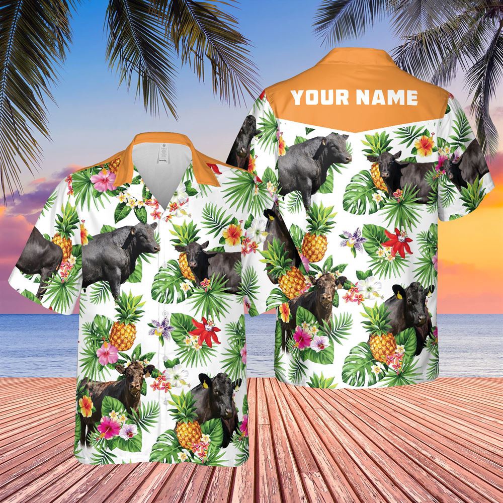 Farm Hawaiian Shirt Personalized Name Black Angus Cattle Pineapples All Over Printed 3D White Hawaiian Shirt Animal Hawaiian Shirt 1 cl70m3.jpg Farm Hawaiian Shirt Personalized Name Black Angus Cattle Pineapples All Over Printed 3D White Hawaiian Shirt Animal Hawaiian Shirt 1 cl70m3.jpg