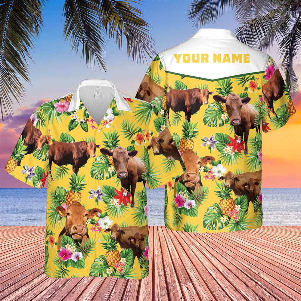 Farm Hawaiian Shirt Personalized Name Red Angus Cattle Pineapples All Over Printed 3D Hawaiian Shirt Animal Hawaiian Shirt 1 x9w2gy.jpg