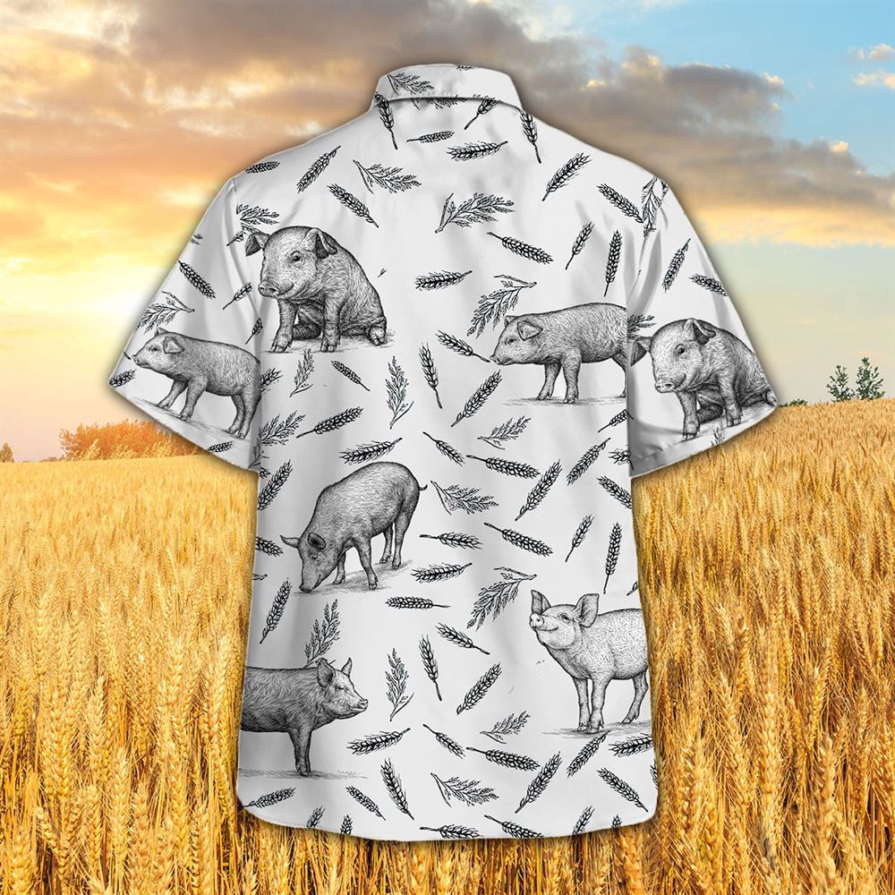 Farm Hawaiian Shirt Pig Pattern All Printed 3D Hawaiian Shirt Animal Hawaiian Shirt 2 rpvjxm.jpg